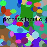 process input output